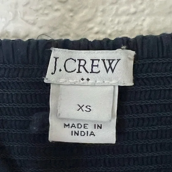 J. Crew | Navy eyelet spaghetti strap fit and flare mini sundress extra … - Picture 4 of 10